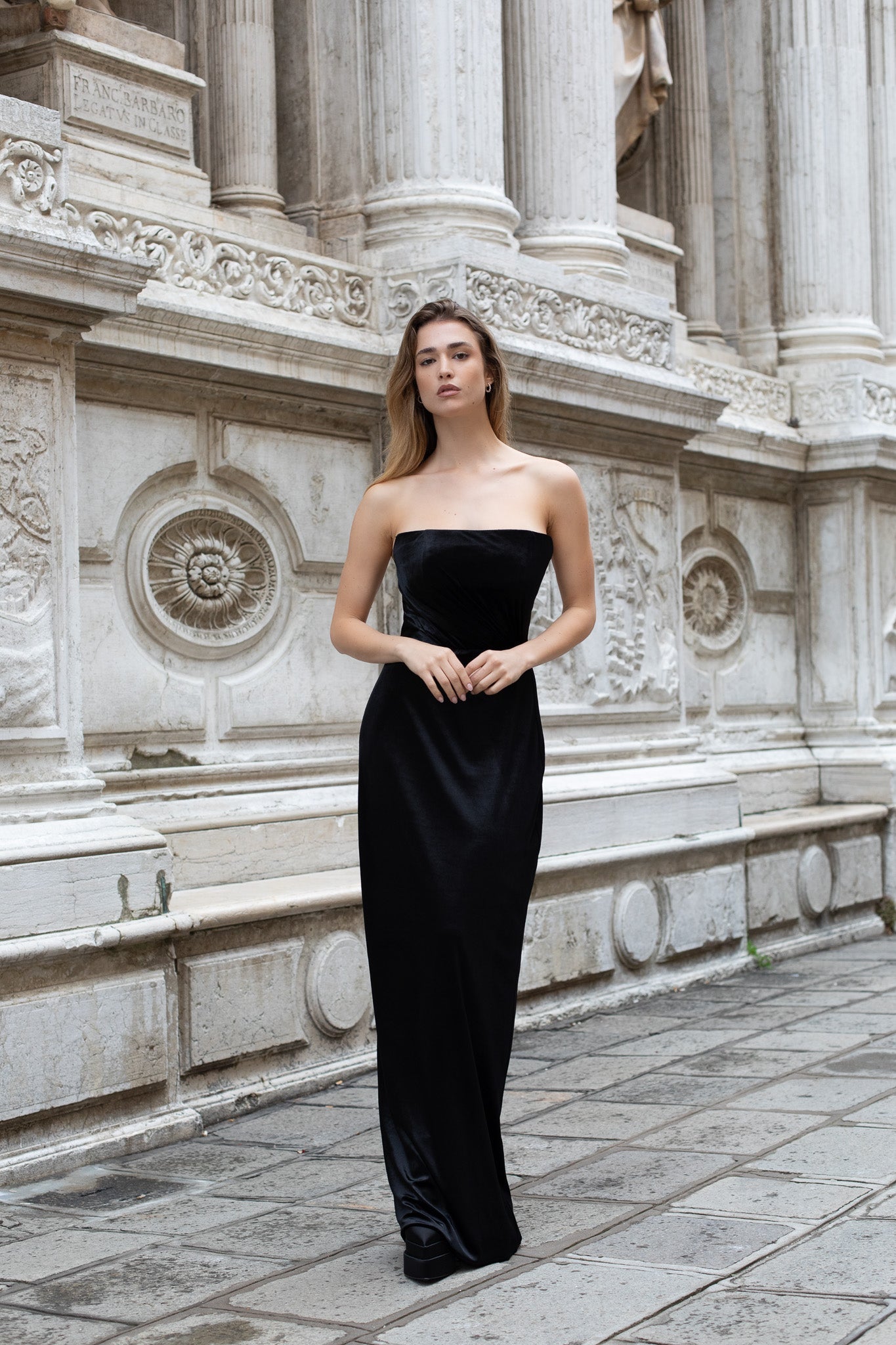 Black Classic Velvet Dress – Liina Stein