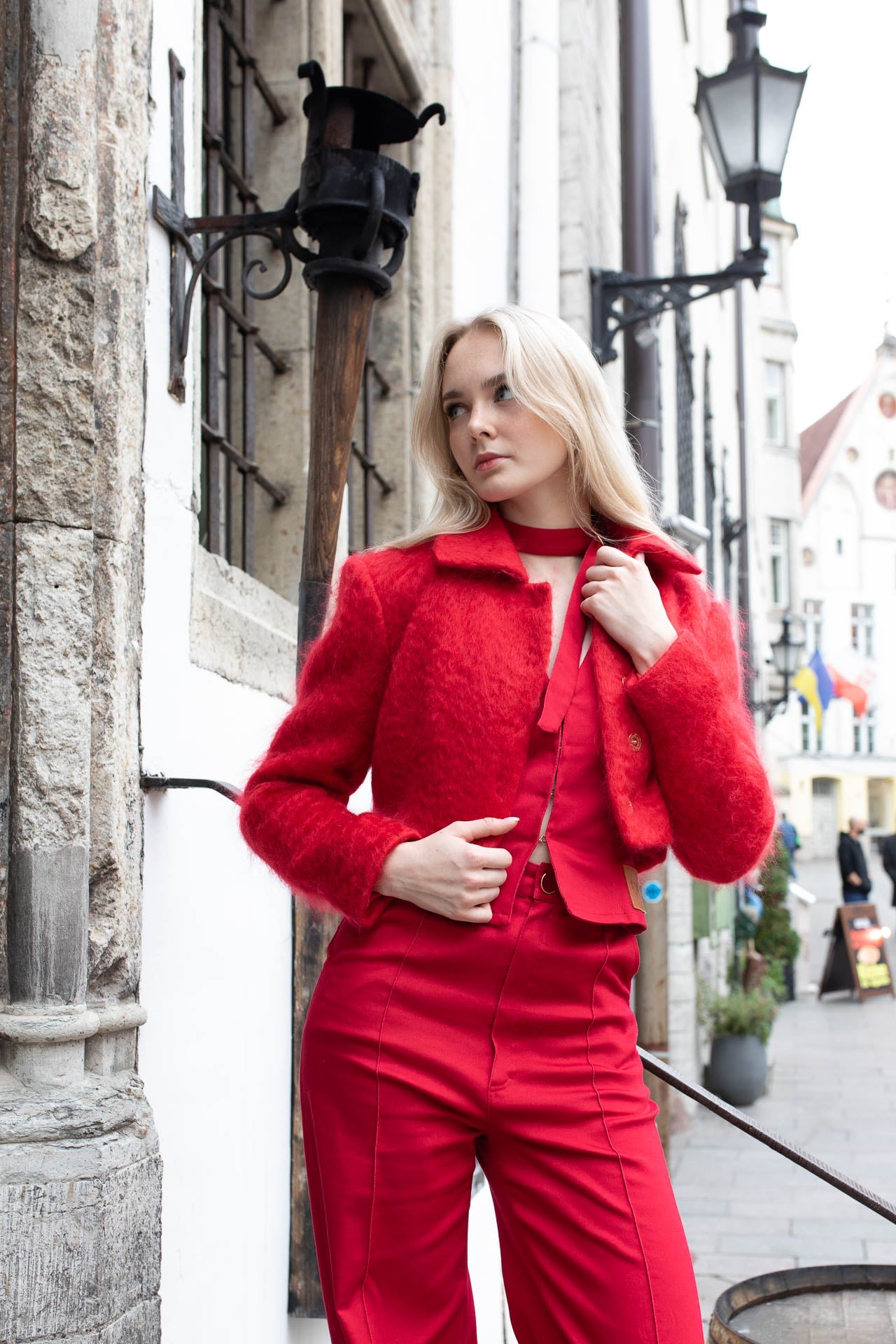Red Mohair Jacket