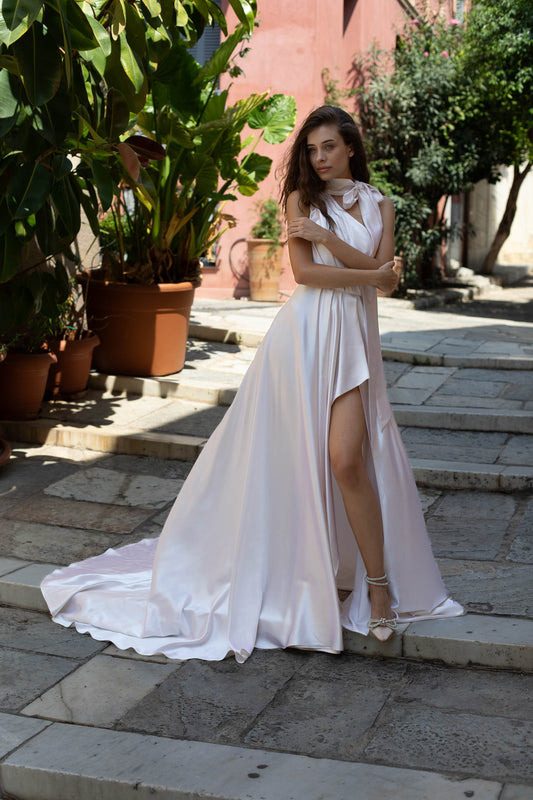 Elise Monet Dress: Silk Wedding Gown