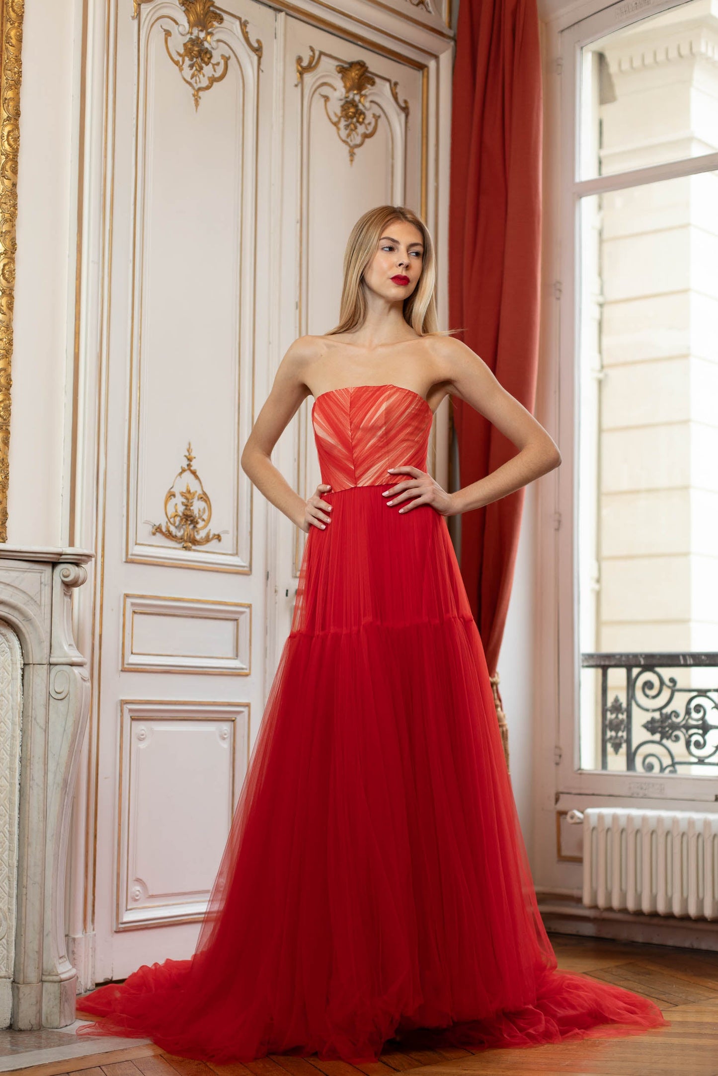 Scarlet Flame Gown