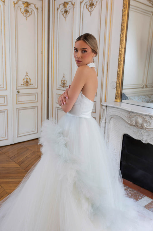 Periwinkle Tulle Dress: Dress for Majestic Bride