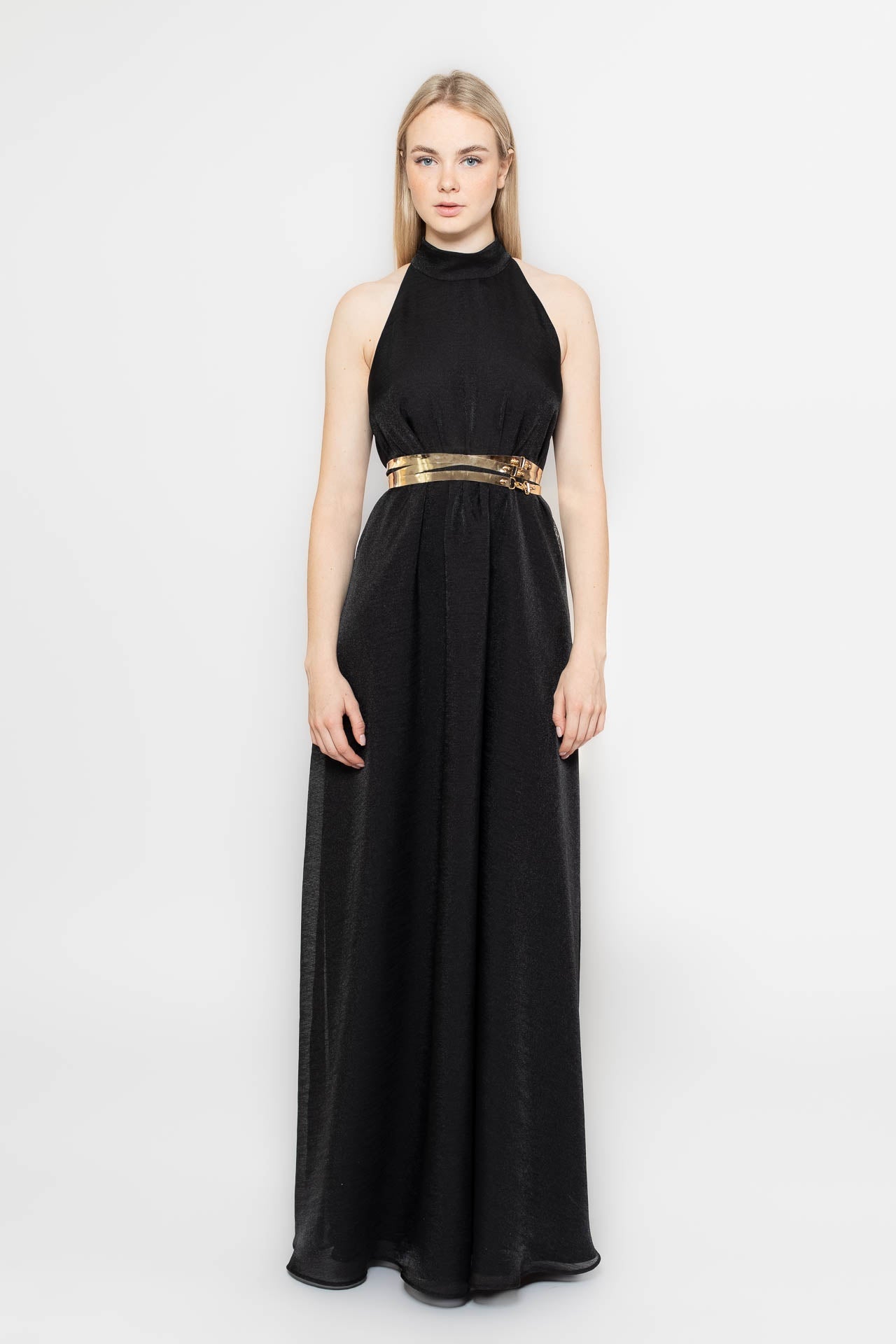 Black Aphrodite Flower Gown