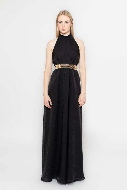 Black Aphrodite Flower Gown