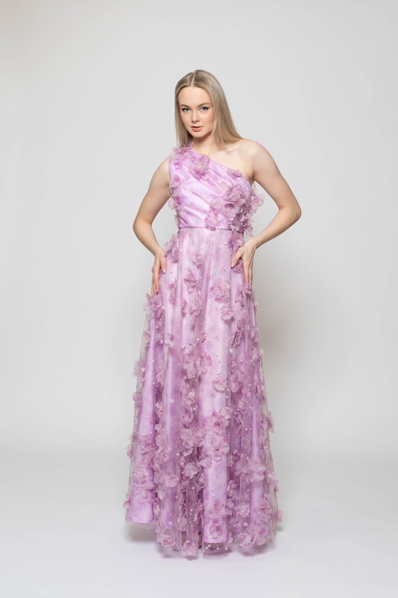 Purple Blossom Gown