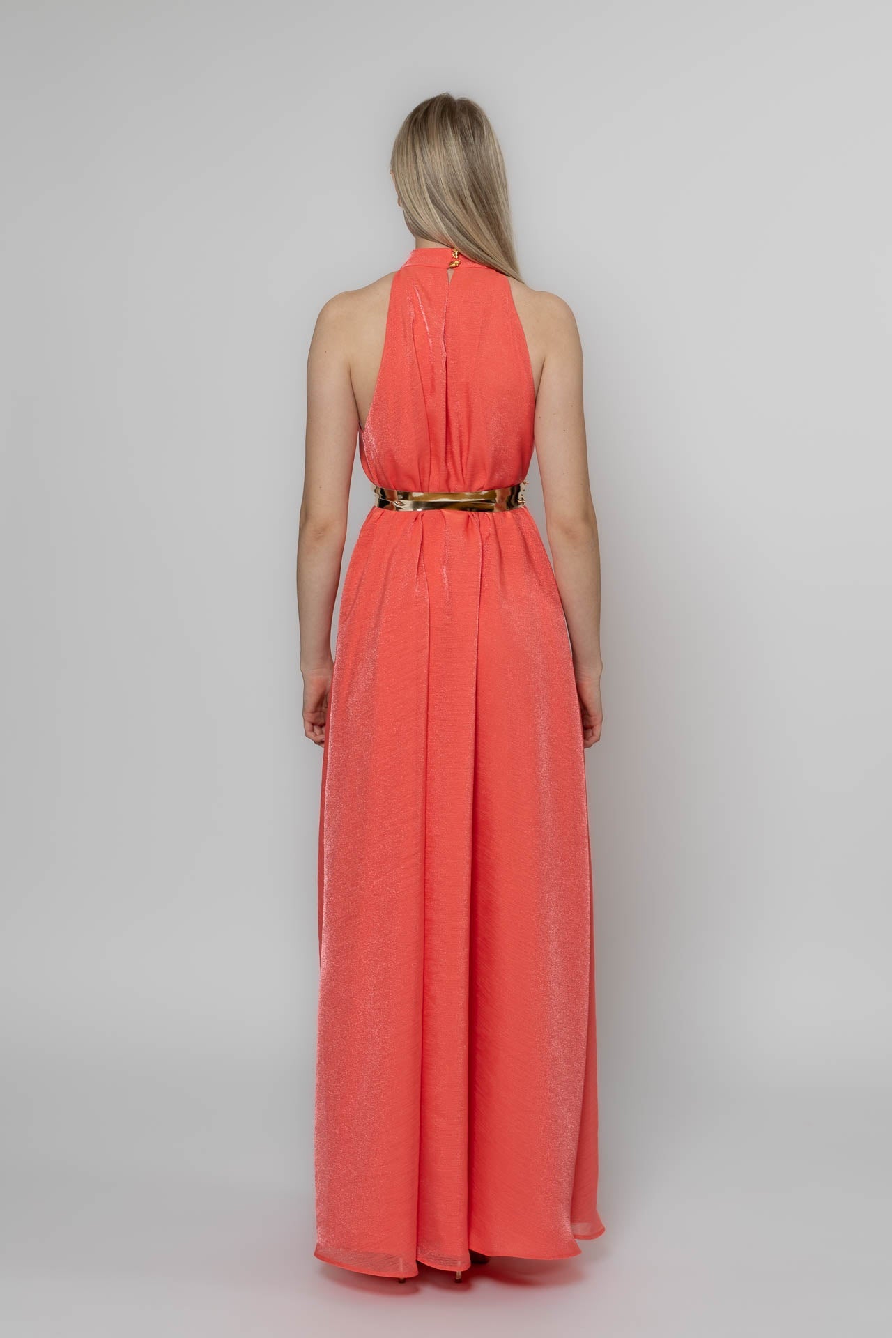 Walking Coral Flower Gown