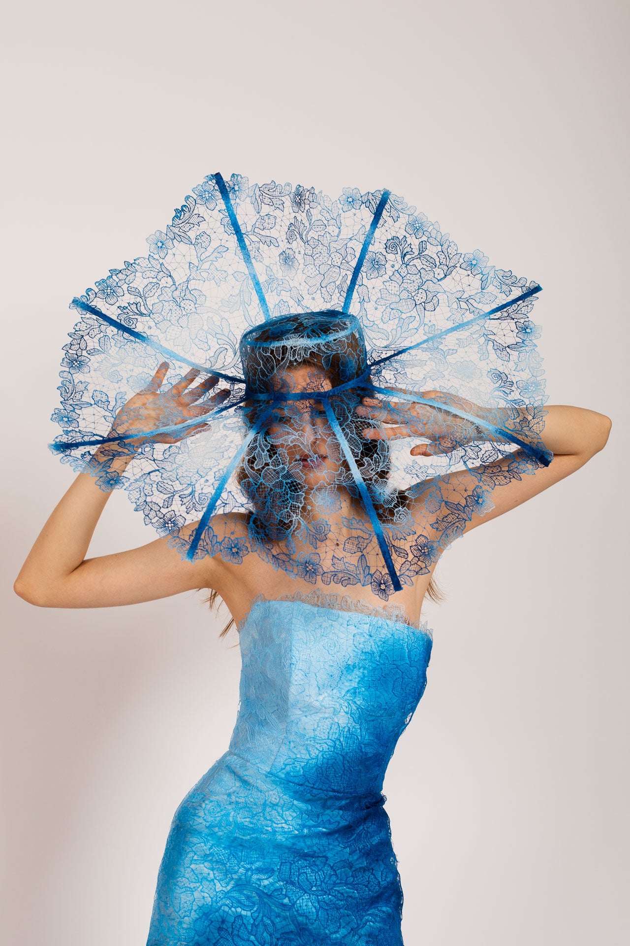 Blue Fleur Sauvage Dress