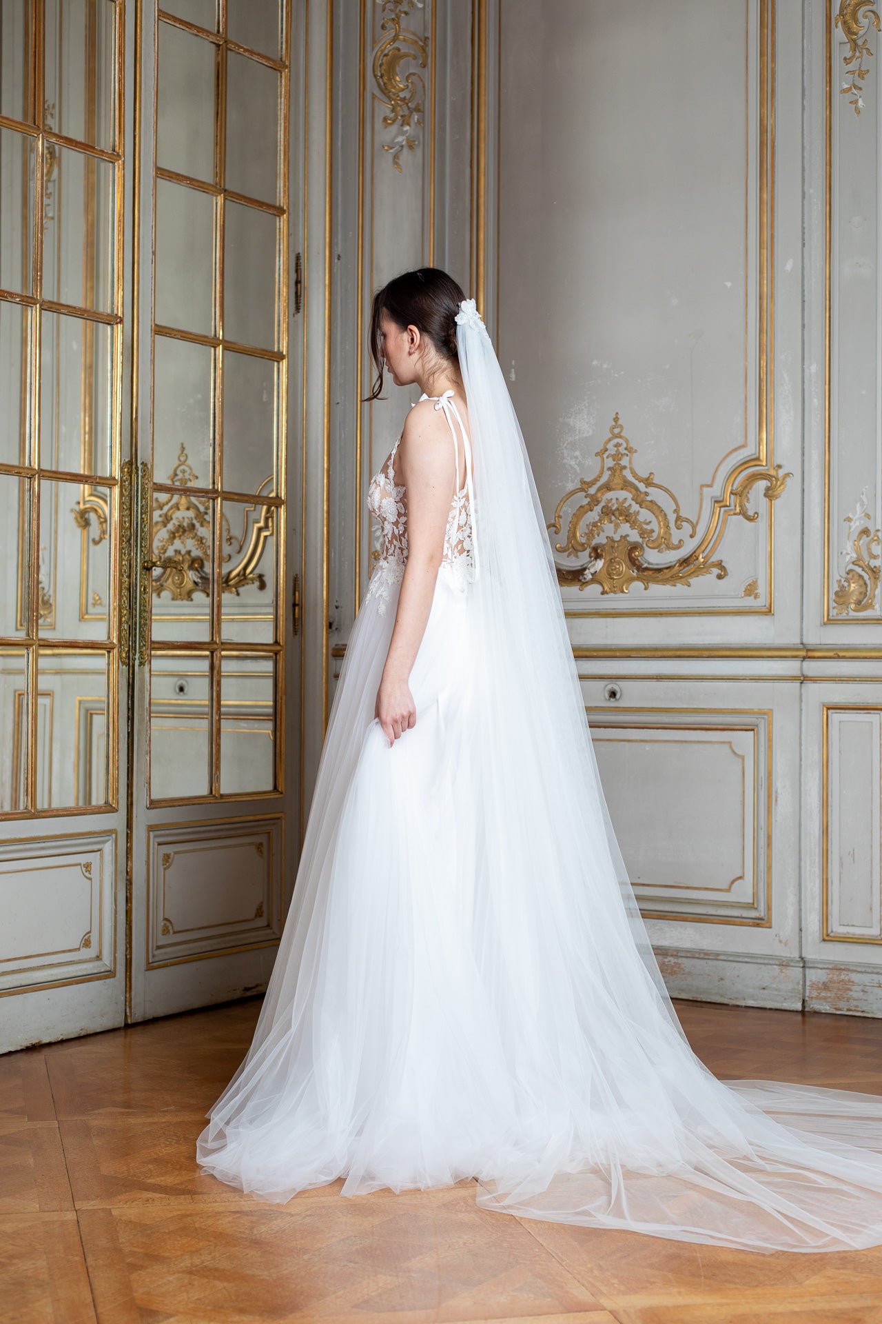 Coralie Gown: Lace Corset Gown