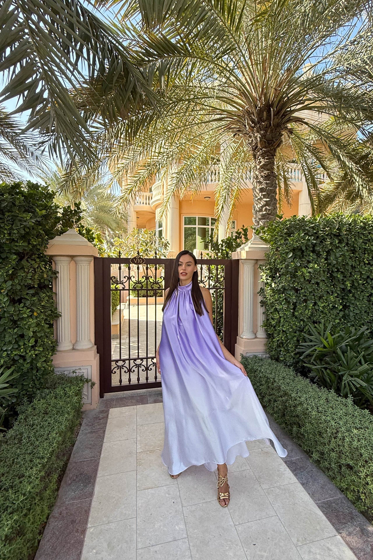 Coral Purple Aphrodite Dress