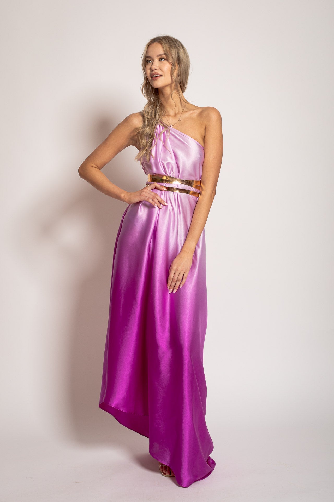 Royal Magenta Flow Dress