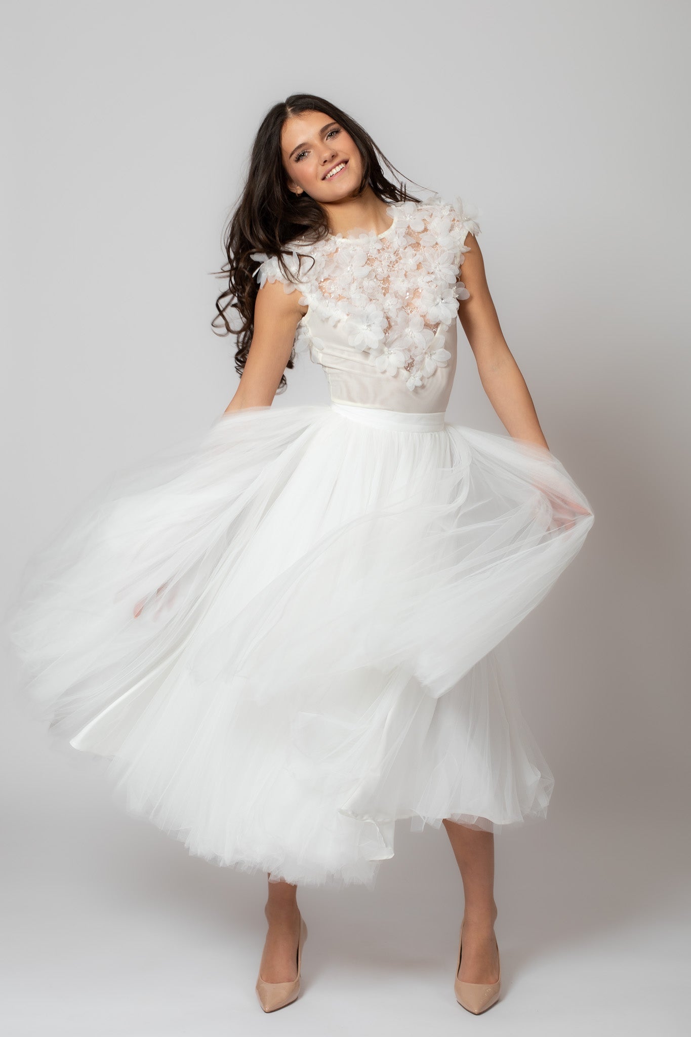 White Tulle Skirt: Soft Fluffy Tulle