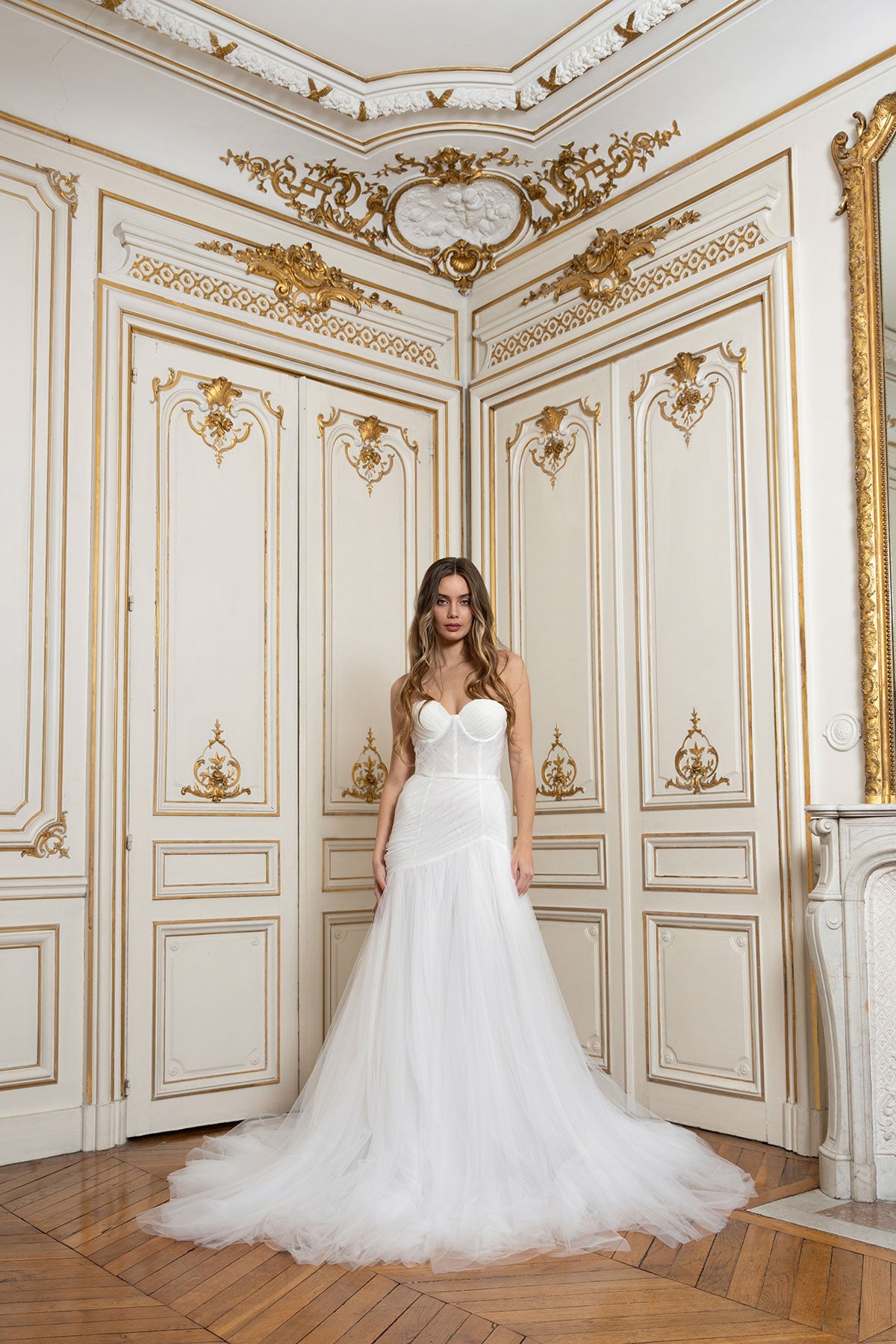 Crème Brûlée Blanche: Corset Bridal Boho Dress