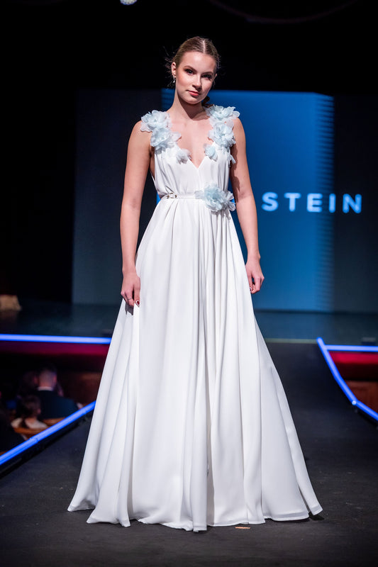 Ophélie Bleu: Boho Style Silk Gown