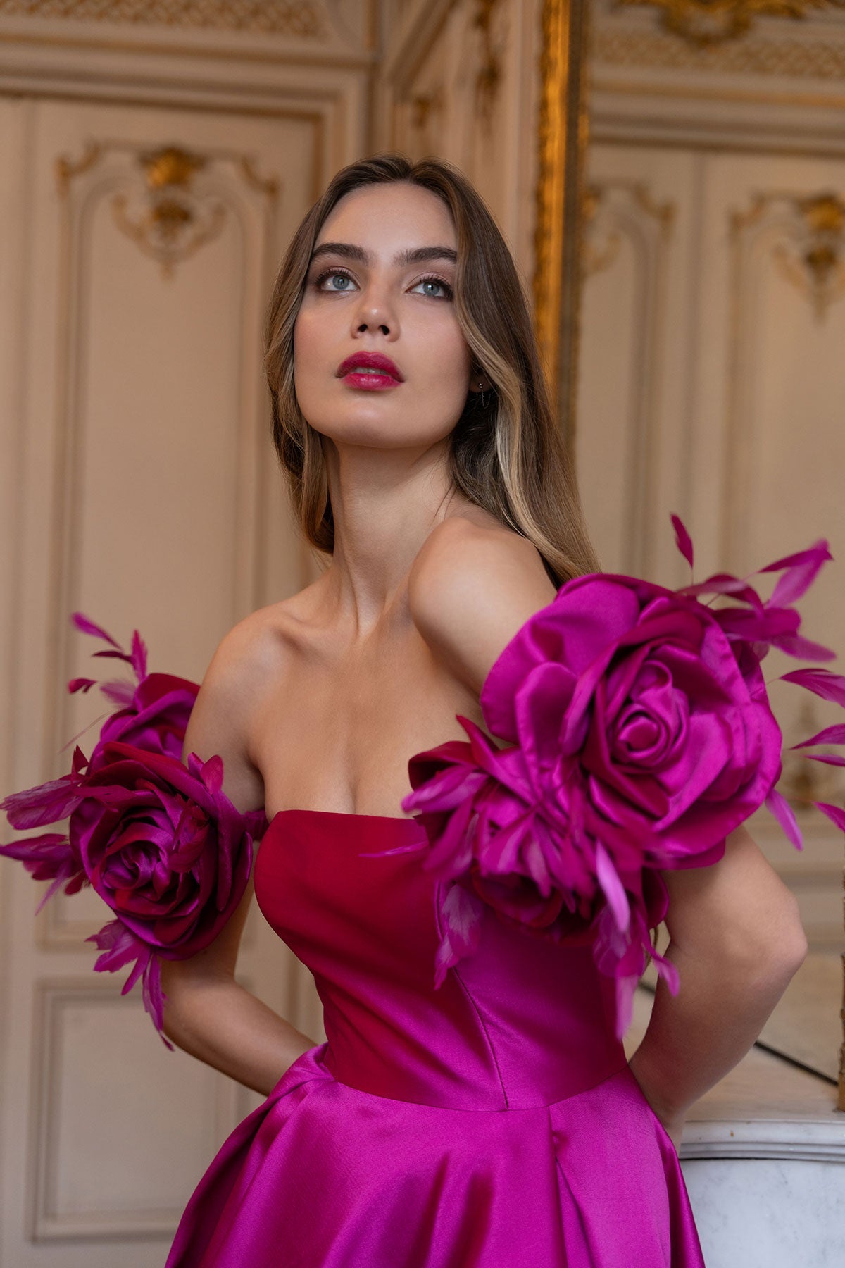 Pink Walking Flower Gown: For Unconventional Bride