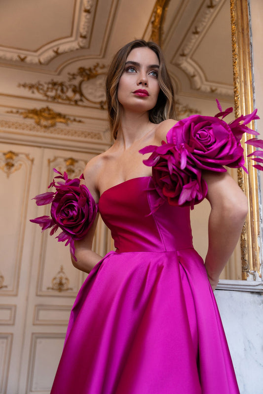 Pink Walking Flower Gown