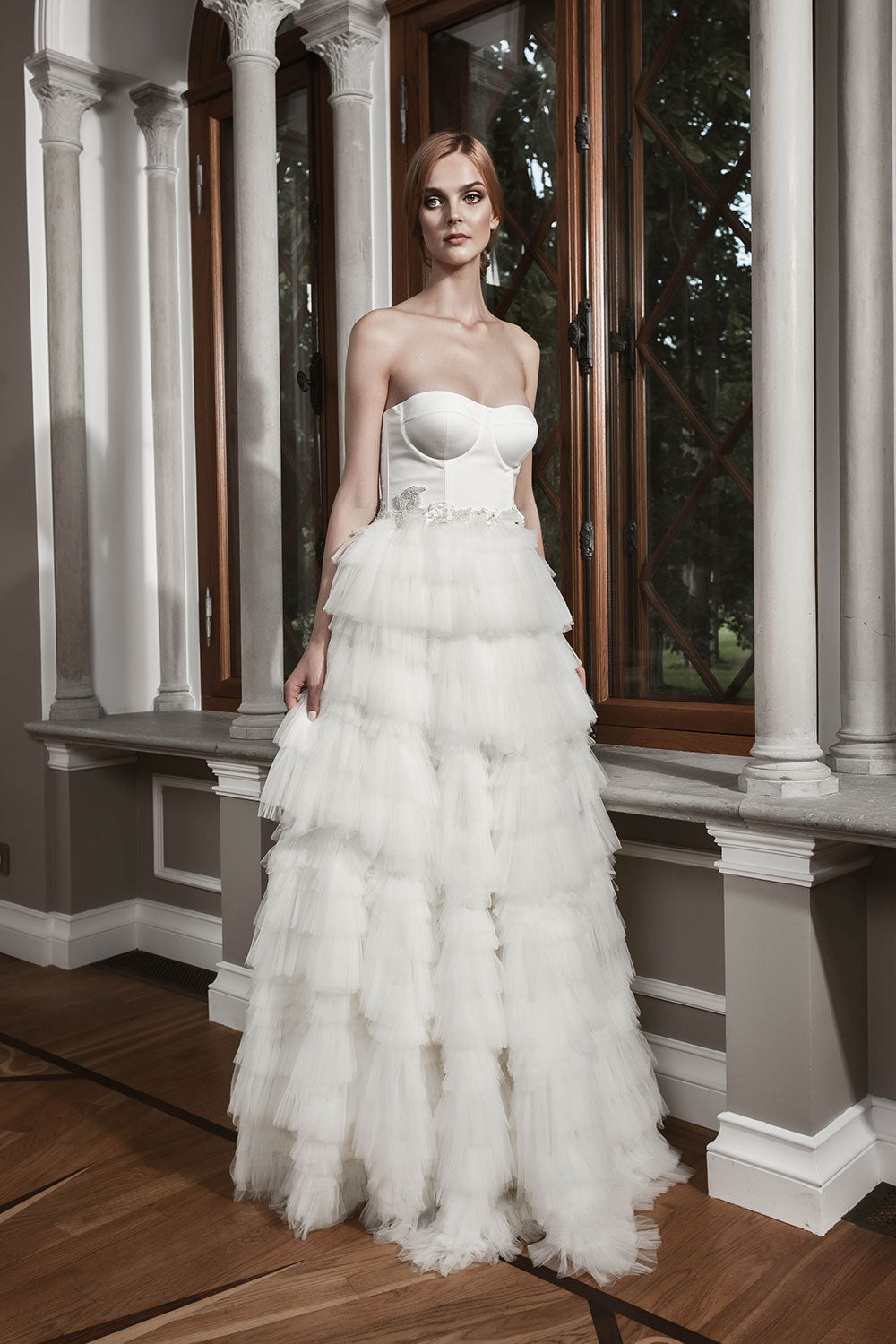 Isabella: Frilled Tulle and Pearls