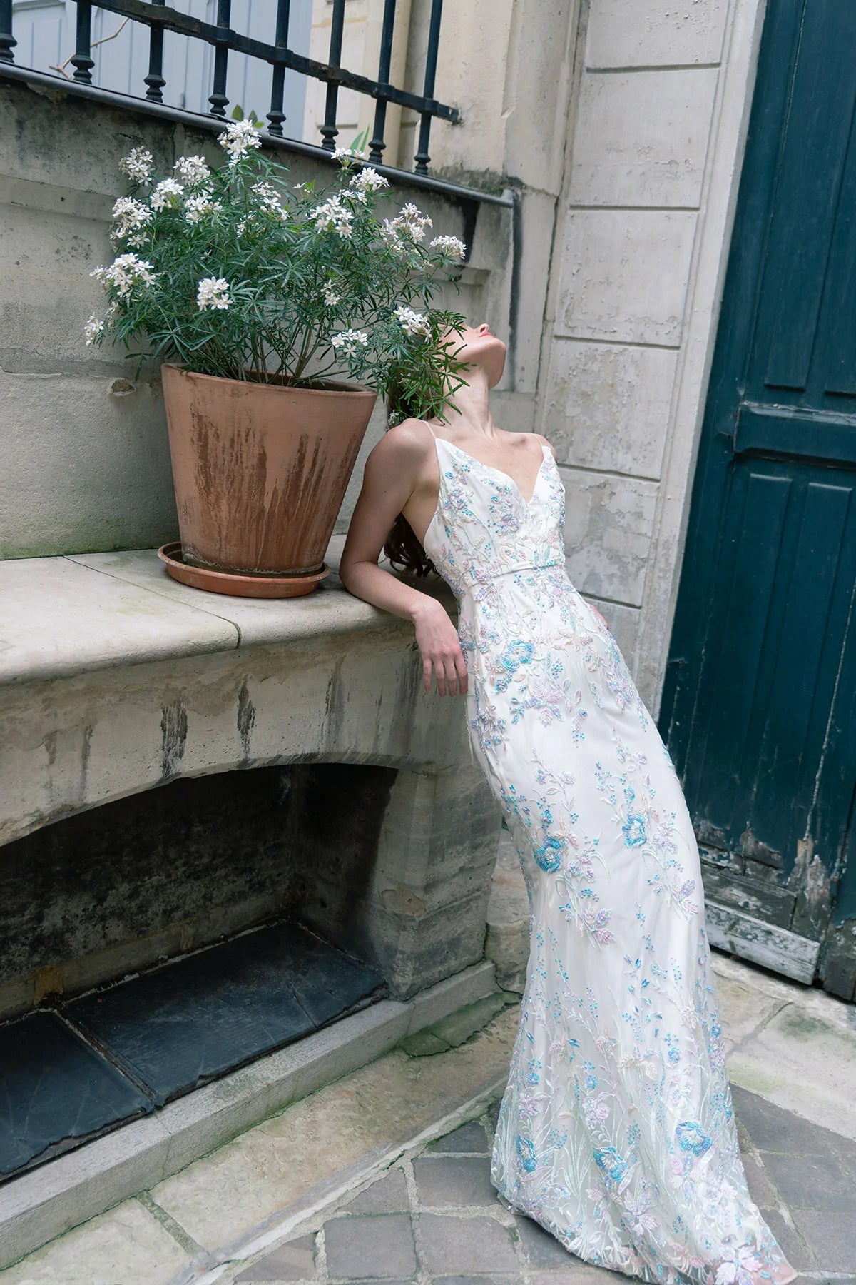 Marceline Gown: Multicolor Lace