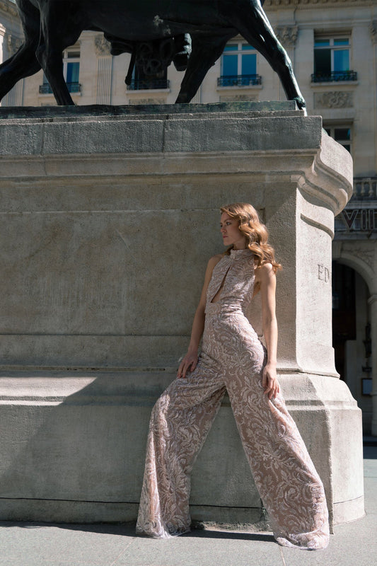 Edouard VII Jumpsuit: For the Dramatic Bride