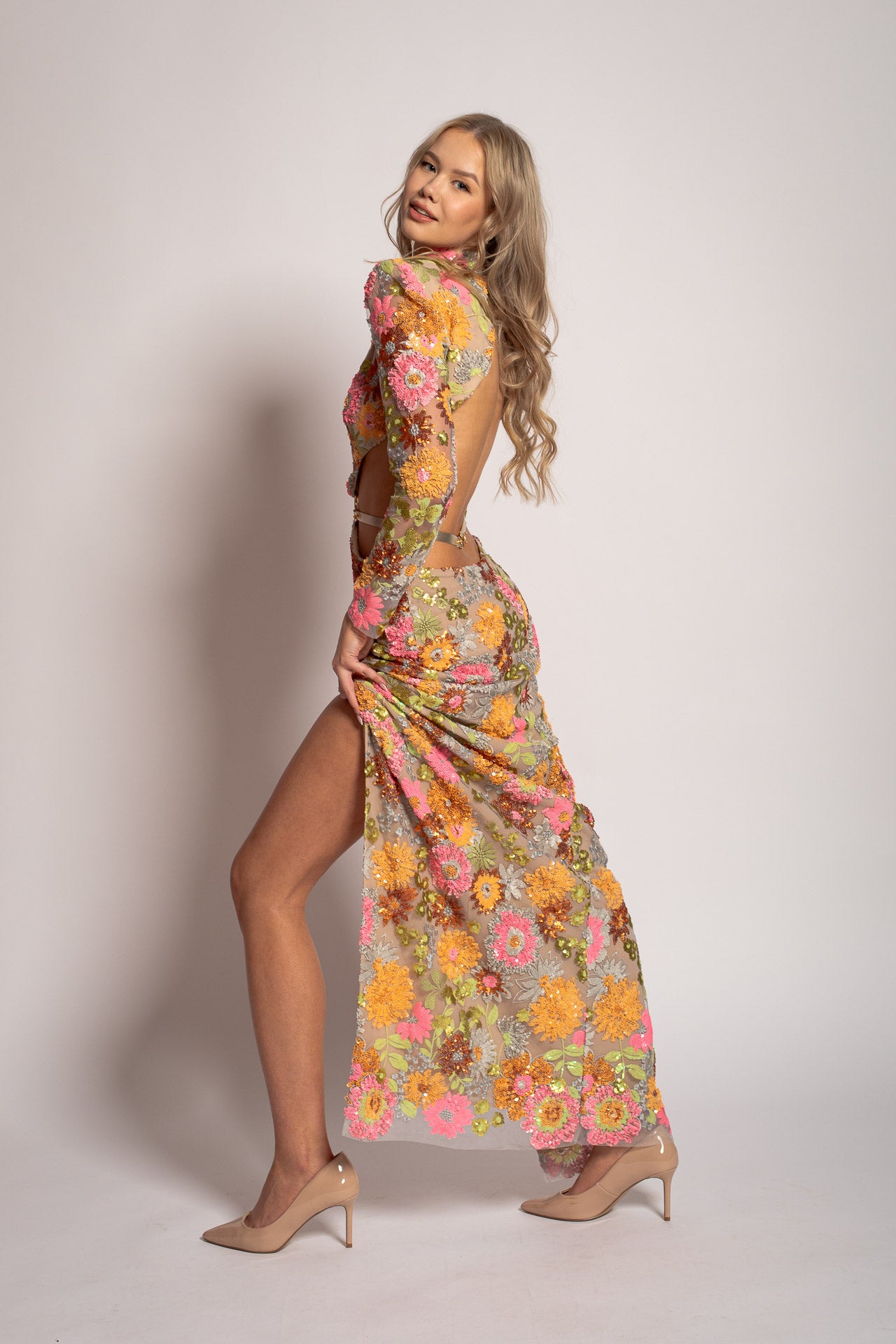 Floraison Dress: Open Back
