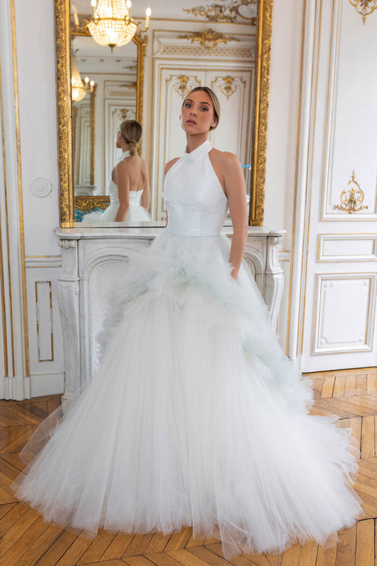 Periwinkle Tulle Dress: For a Grandeur Bride
