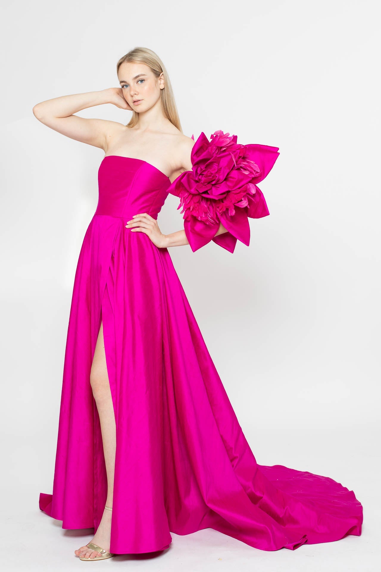 Pink Walking Flower Gown