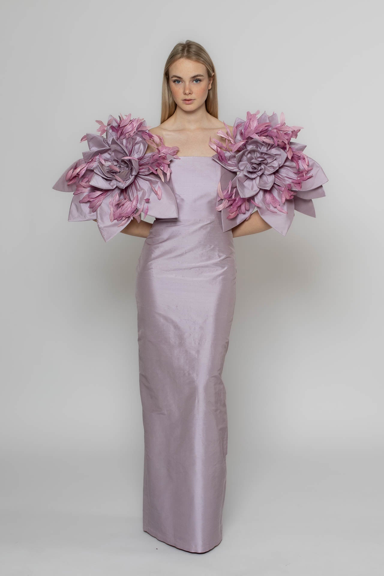 Walking Lavender Flower Gown