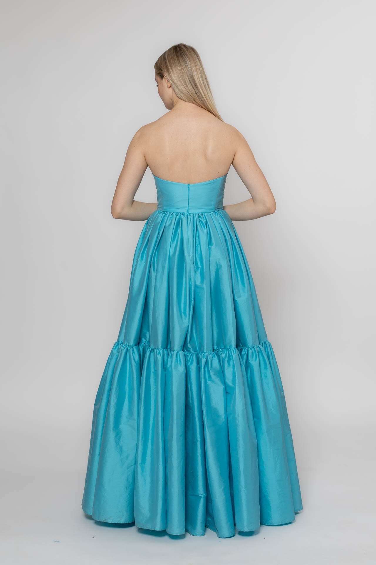 Turquoise Walking Flower Gown