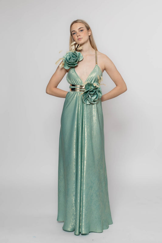 Walking Magic Mint Flower Gown