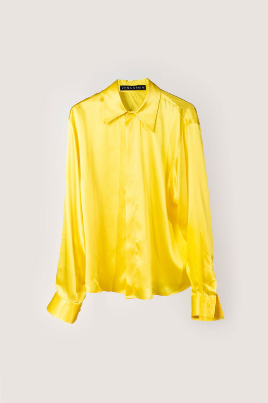 Yellow Silk Skirt