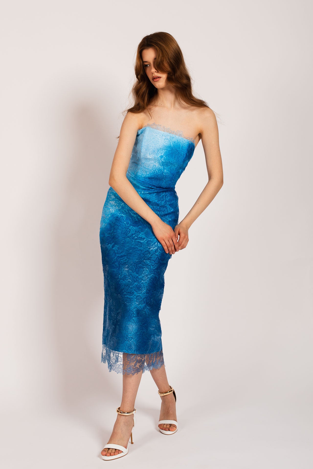 Blue Fleur Sauvage Dress