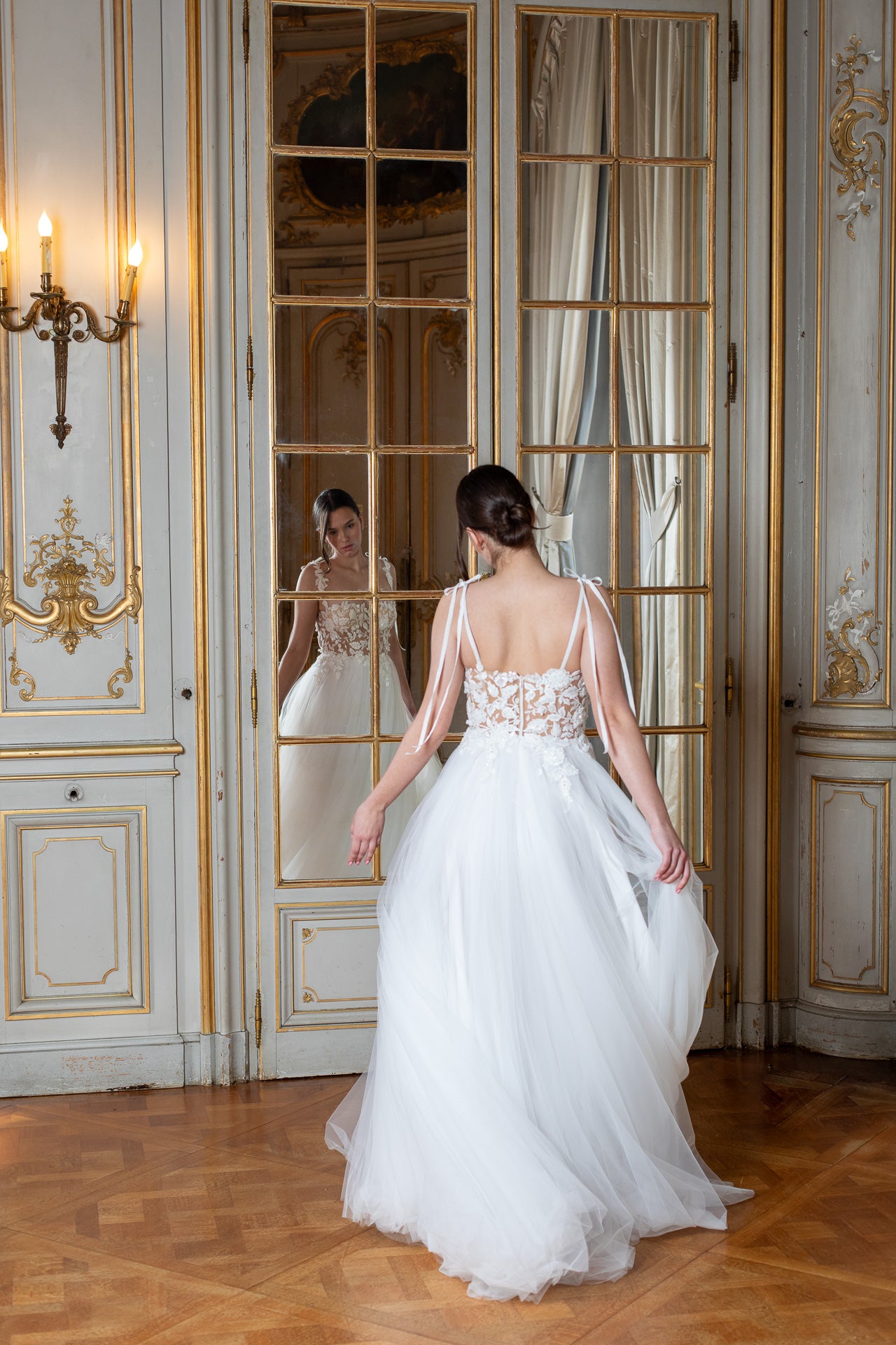 Coralie Gown: Lace Corset Gown