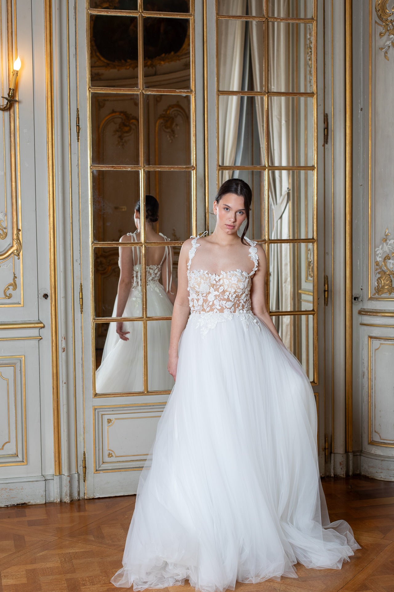 Coralie Gown: Lace Corset Gown