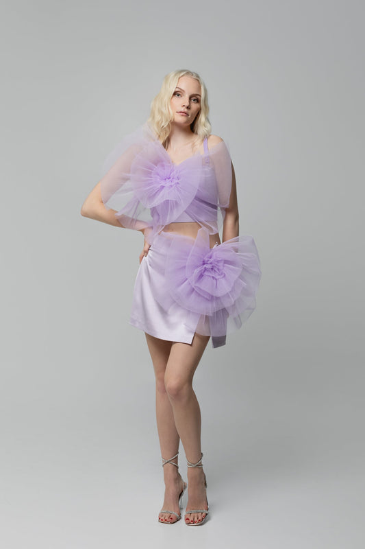 Walking Flower Lavender Corset & Skirt