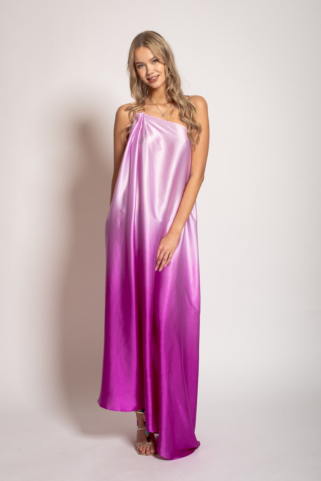Royal Magenta Flow Dress