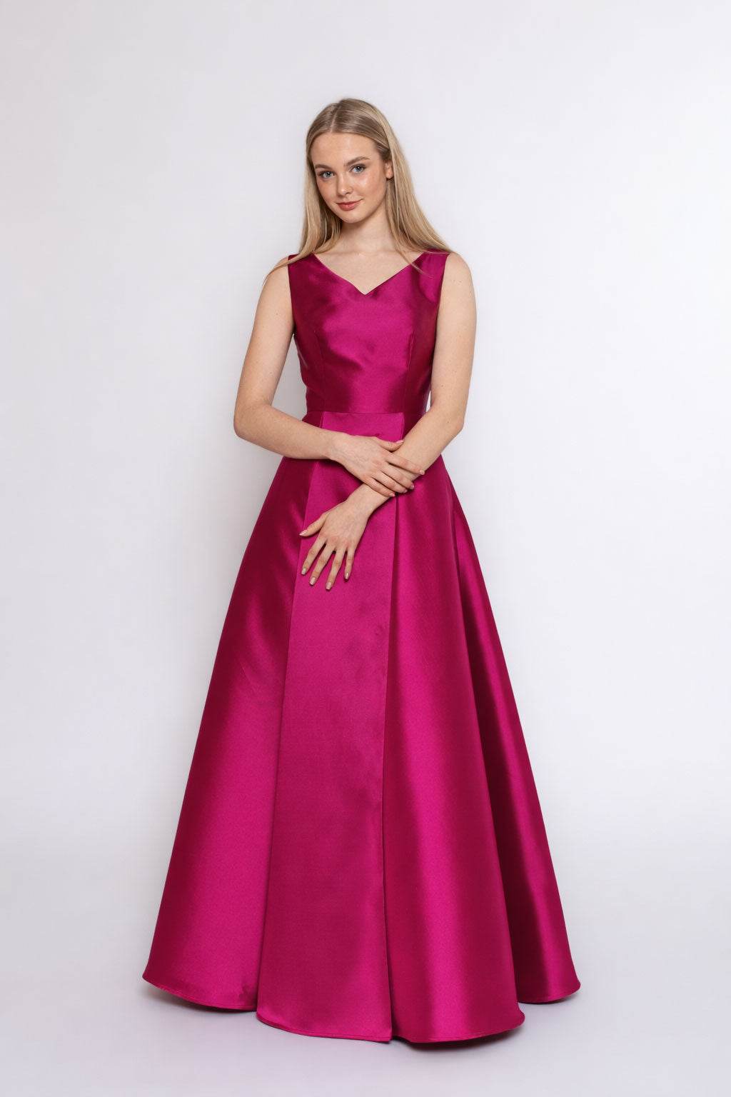 Melanie Pink: Mikado Evening Gown