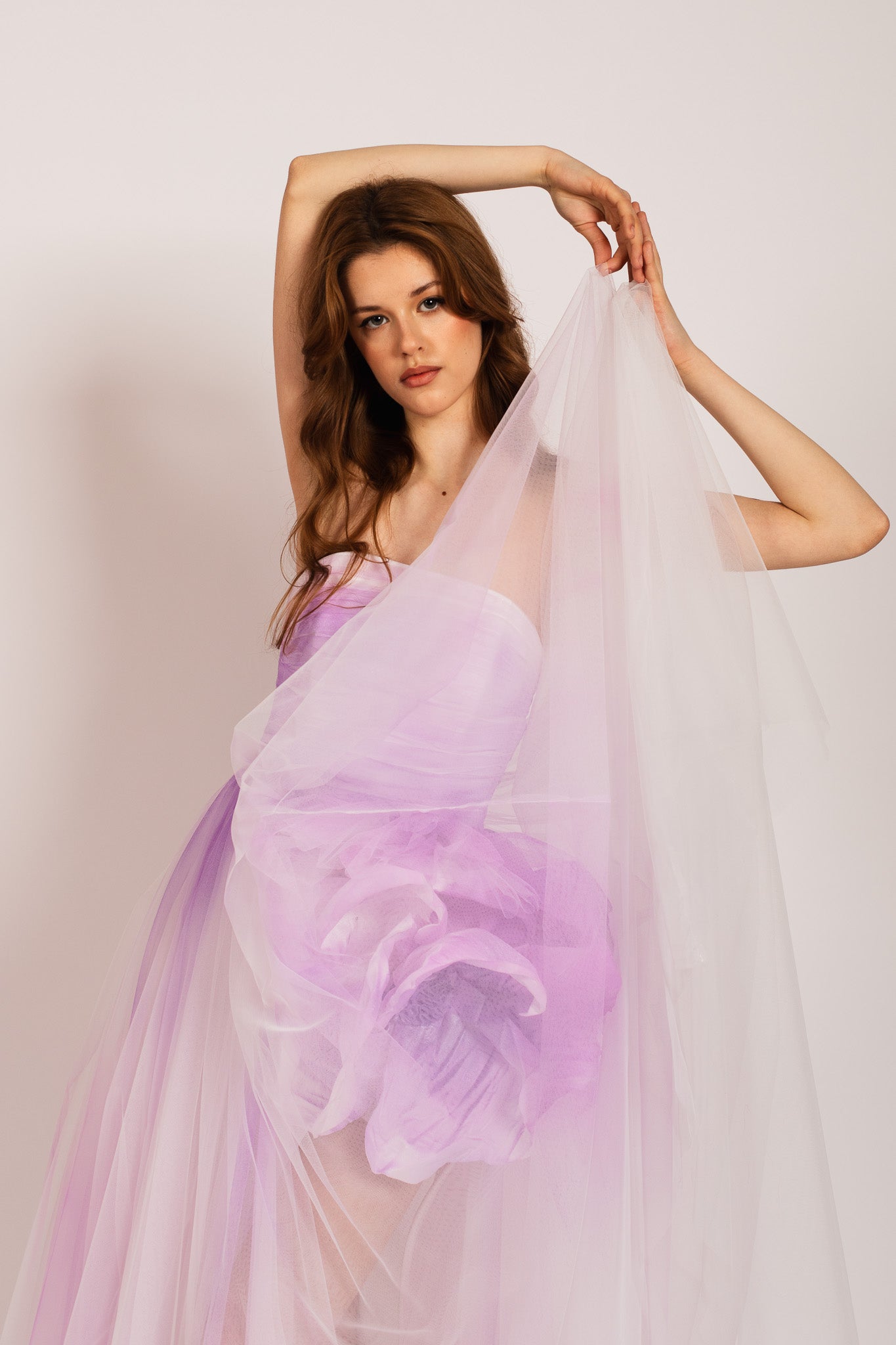 Purple Tropical Flower Dress