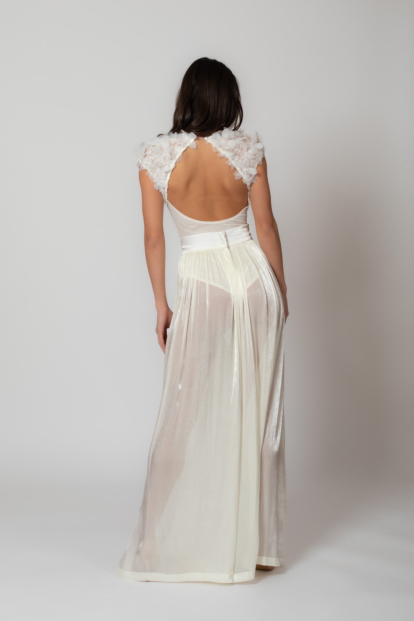 White Translucent Pants: Pair With Bodysuit