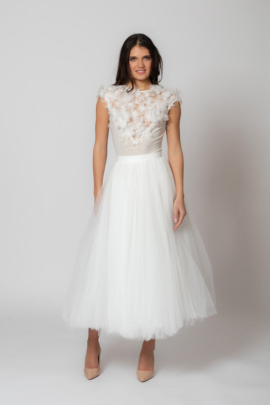 White Tulle Skirt: Soft Fluffy Tulle
