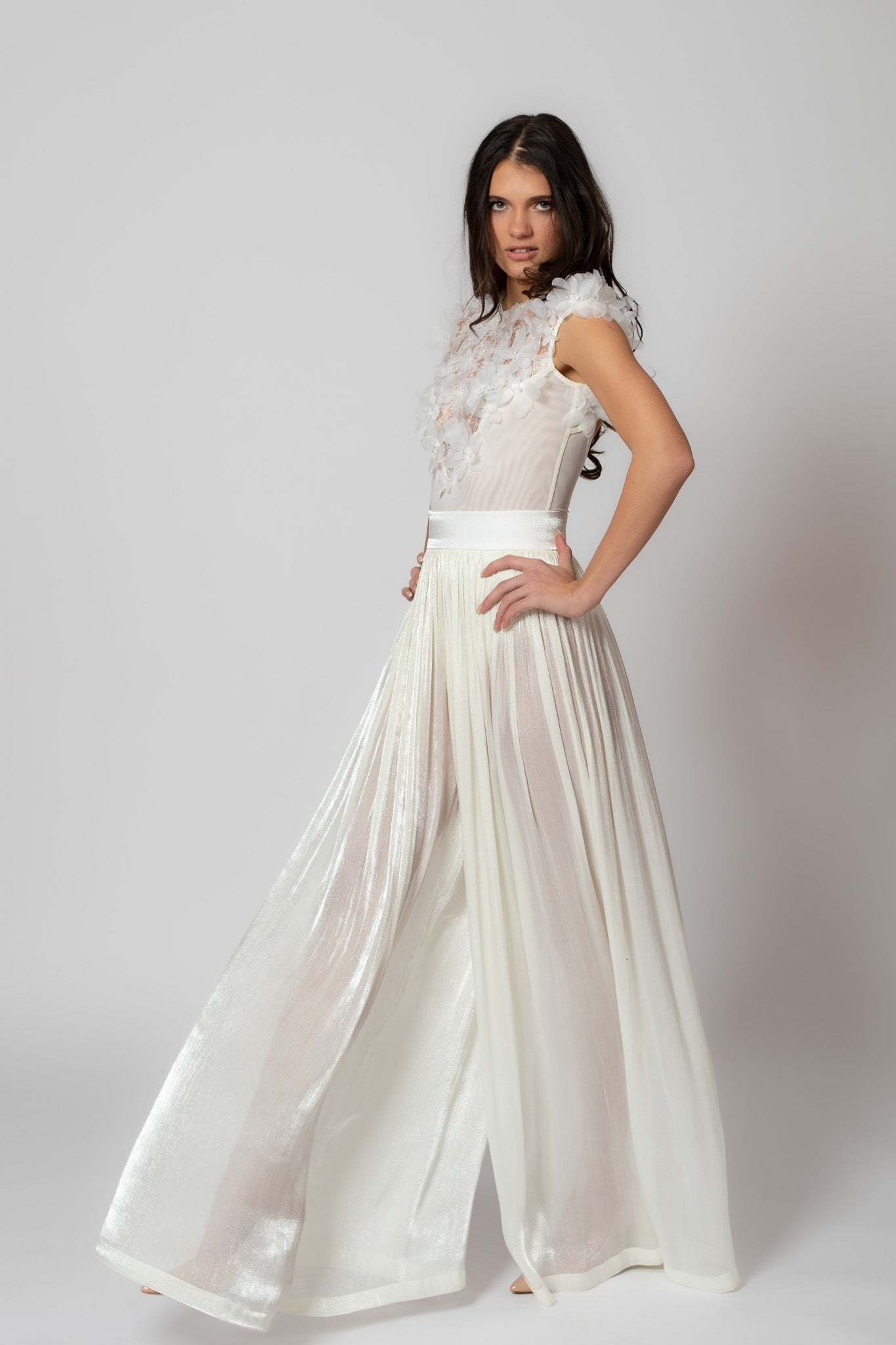 White Translucent Pants: Pair With Bodysuit