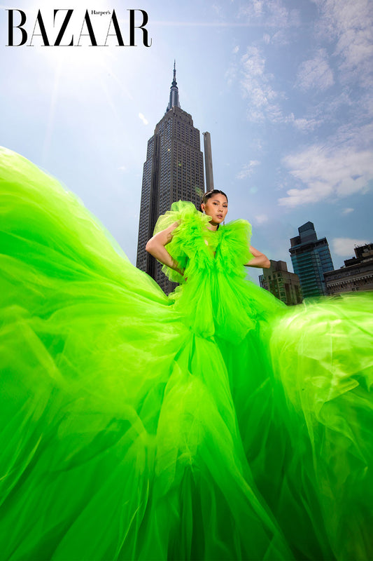 Green Fluo Fairytale Dress