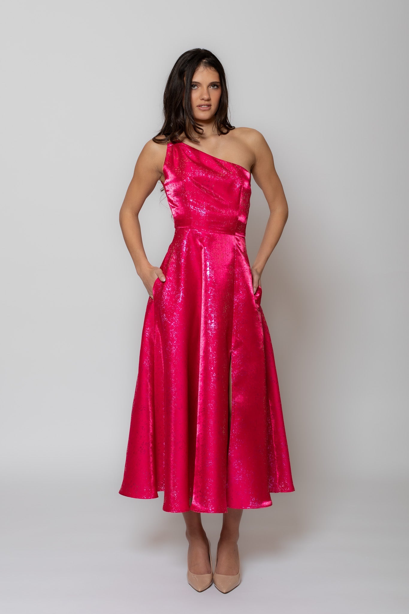 Pink Asymmetrical Dress