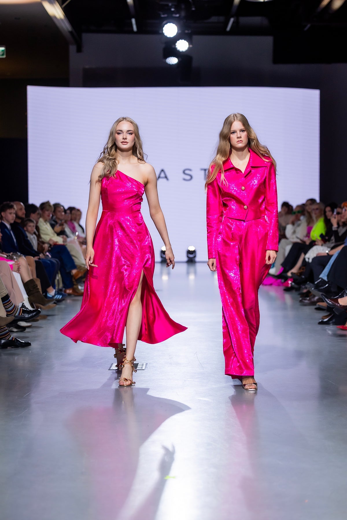 Pink Trouser Suit