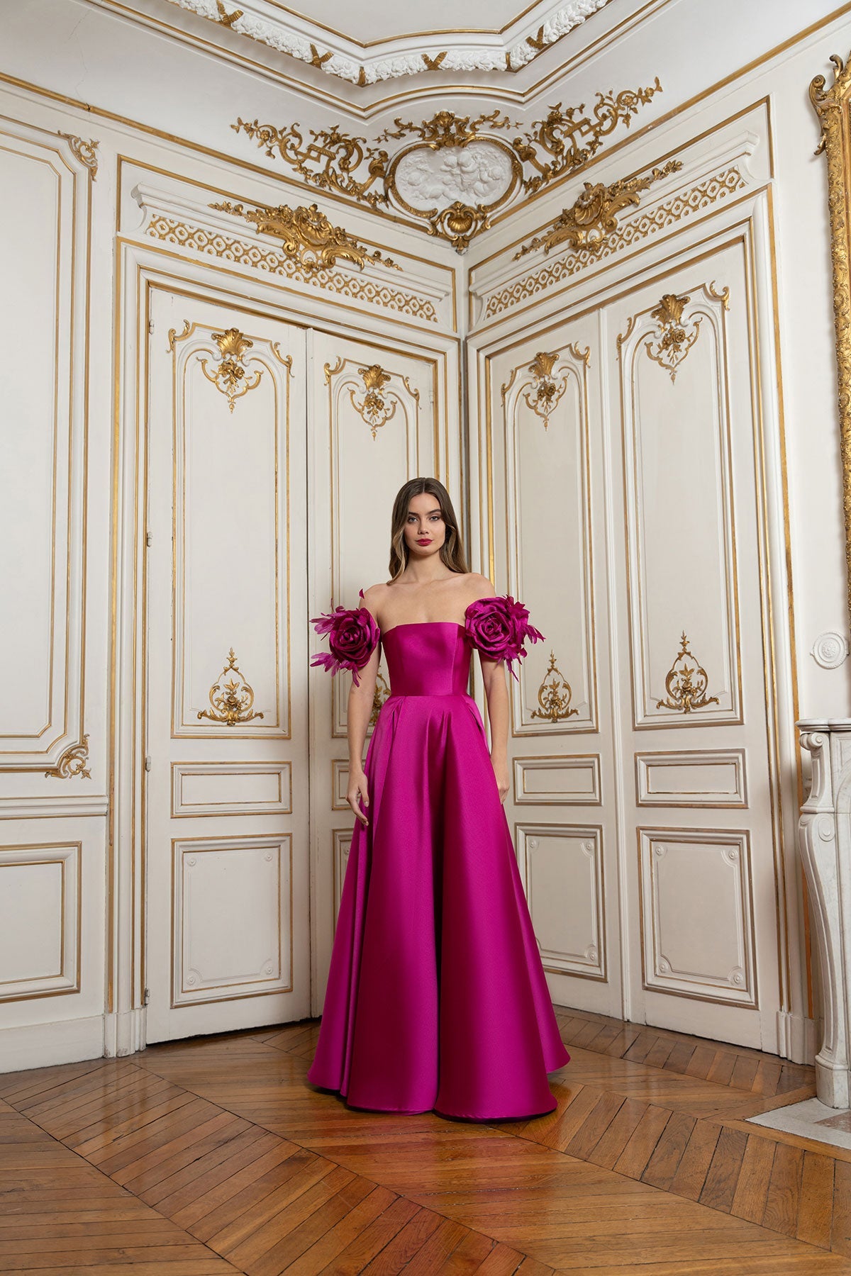 Pink Walking Flower Gown