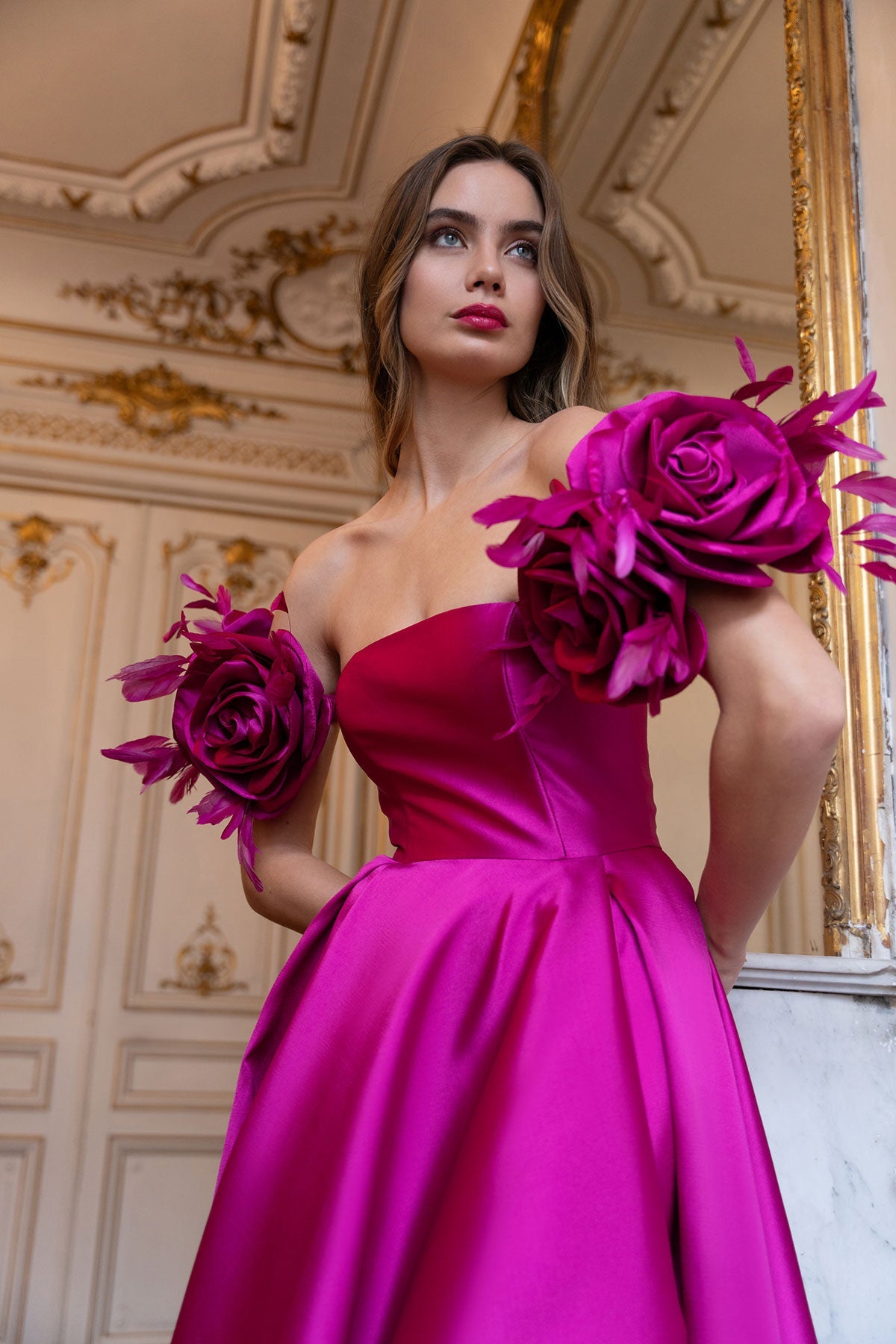 Pink Walking Flower Gown