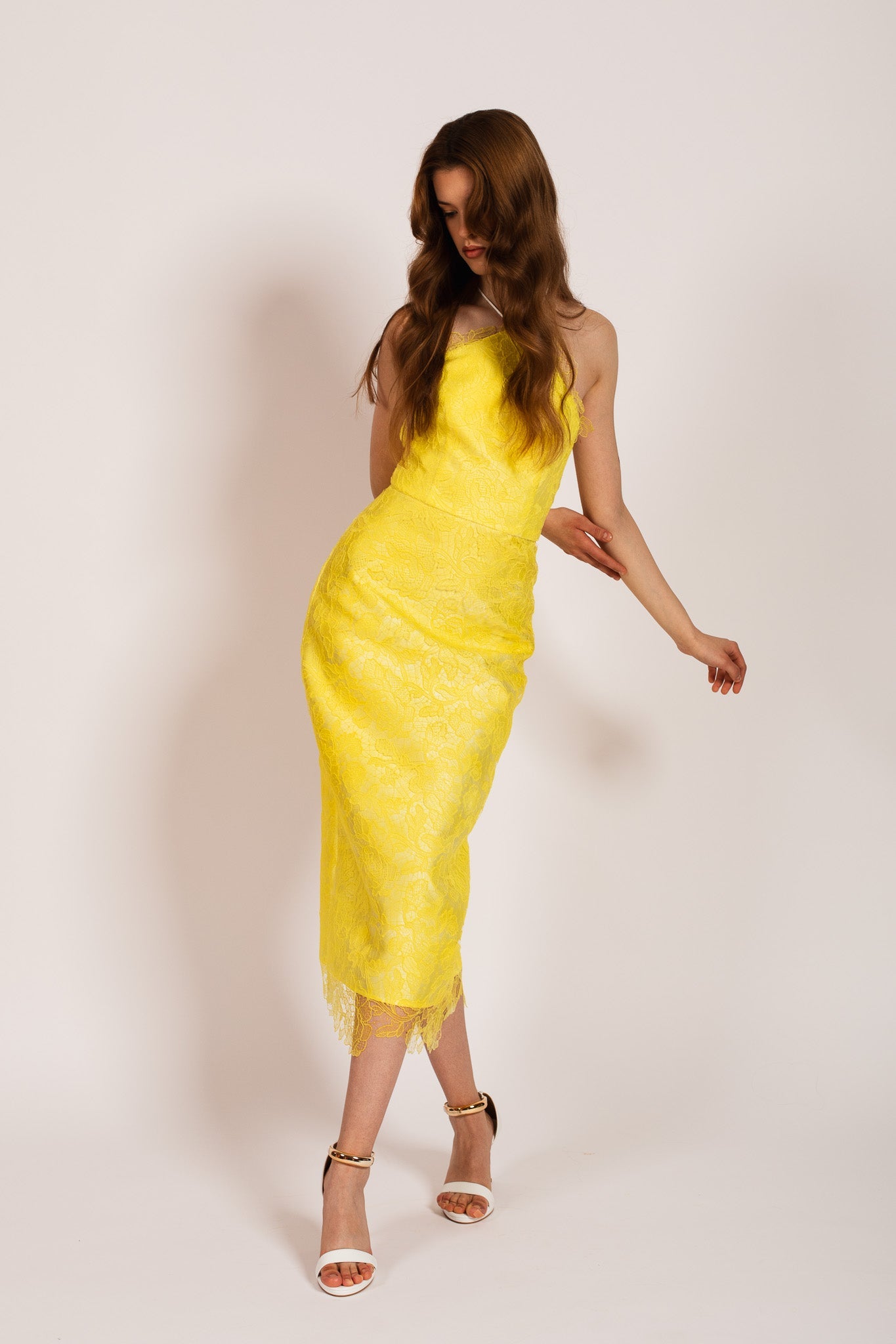 Yellow Fleur Sauvage Dress