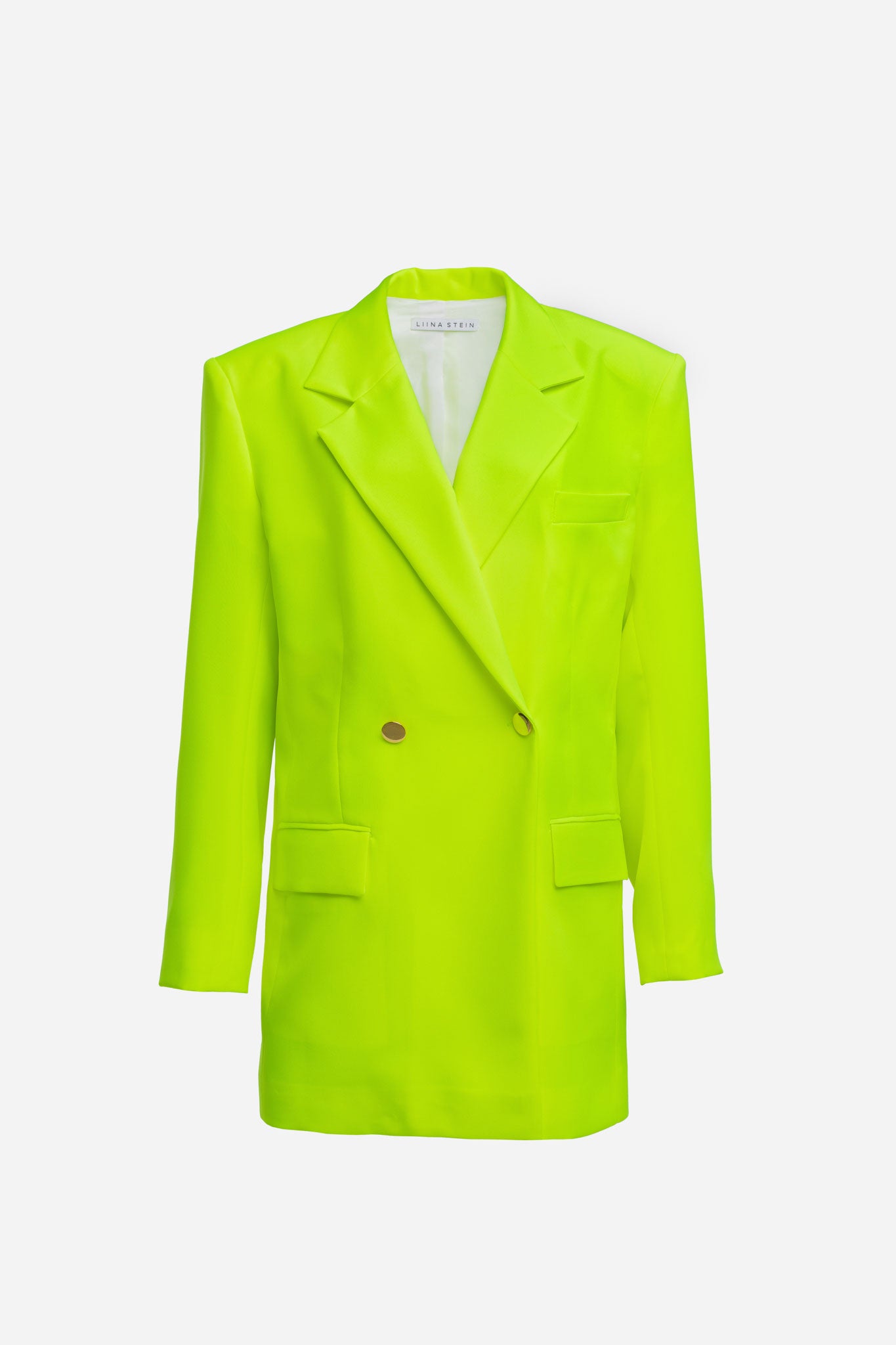 Yellow Fluo Oversize Jacket-Dress
