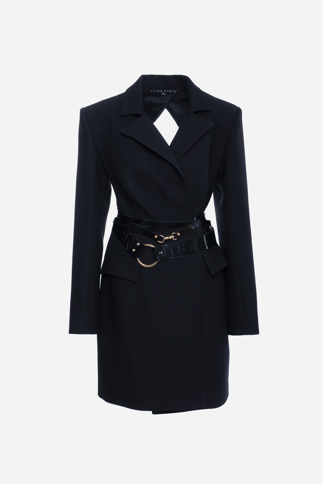 Black Wool Jacket Dress